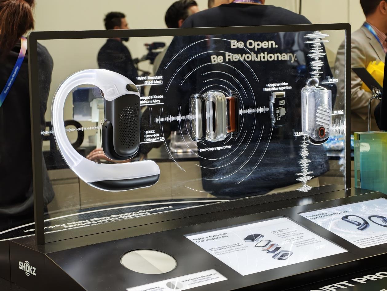 韶音开放式滤噪耳机和AI眼镜成焦点J9真人游戏第一品牌CES2026(图4)